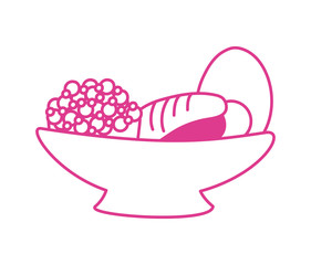 dish with sweet food icon