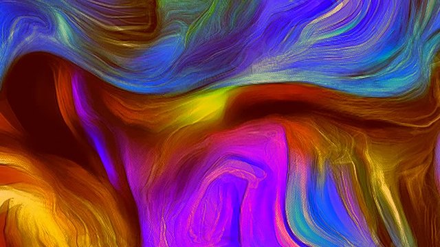 Abstract flow of multi colors and lines
