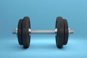 Obraz na płótnie Canvas dumbbell bodybuilding weightlifting sport weights 3D