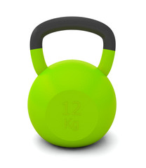 kettlebell weight training trainer bodybuilding fitness weightlifting sport 3D