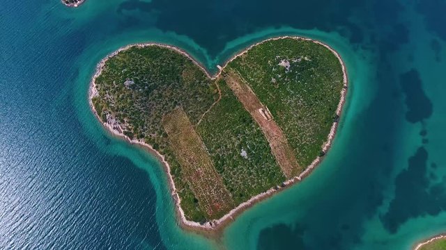 Heart Shaped Island Croatia