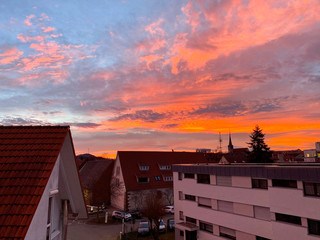 Sonnenaufgang in Ditzingen