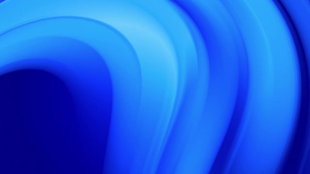 Creative abstract blue background with liquid abstract gradient of bright blue colors mix slowly. 4k smooth seamless looped animation of paint. Twisted curved lines 6