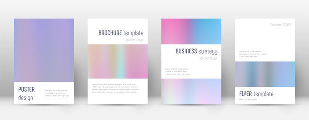 Fototapeta premium Flyer layout. Minimalistic immaculate template for