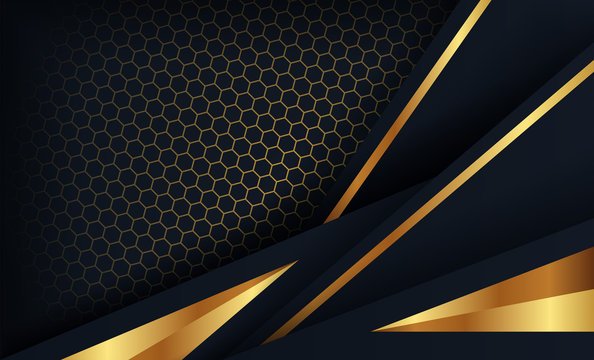 Luxury black background with 3d style. Graphic design element. Elegant decoration