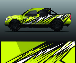 Obraz premium truck decal graphic wrap vector, abstract background