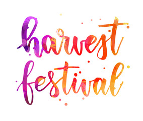 Harvest festival lettering