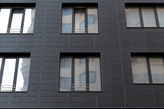 Modern Facade Of A Multi Storey Building.