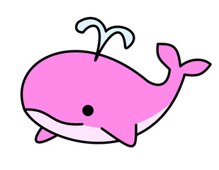 クジラ(ピンク、潮)