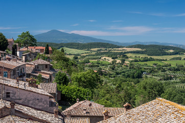 Obraz premium Montepulciano Tuscany, Italy. Landscape