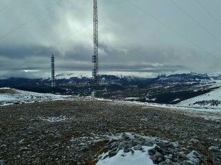 Radio transmitters on the mountain top