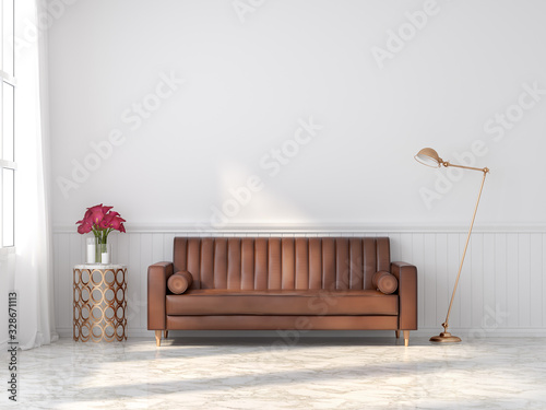 Vintage Leather Sofa, How To Accessorize A Brown Leather Couch