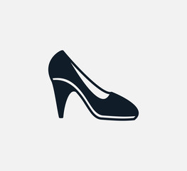Women shoes icon vector logo design template