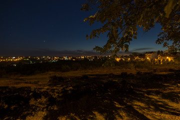Beautiful night view to suburb of Chisinau.
