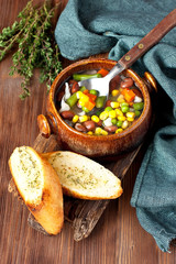 Minestrone traditional italian soup