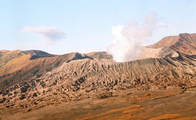 Fototapeta na wymiar Mount Bromo the active volcano in indonesia