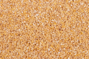 Raw cereal food know as Bulgur, Dalia or Daliya.