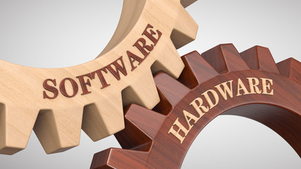 Software hardware concept - obrazy, fototapety, plakaty