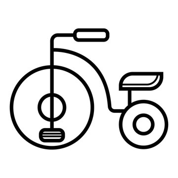 tricycle icon vector illustration photo