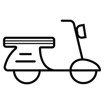 Moped icon vector illustration photo