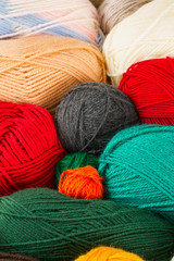 colorful balls of yarn