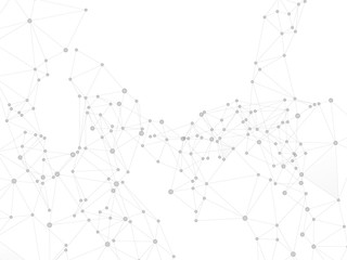 Gometric plexus structure cybernetic concept.