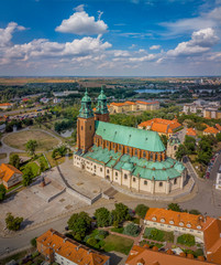 Katedra Gnieźnieńska z lotu ptaka
