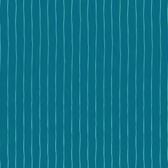 Wallpaper murals Vertical stripes Blue vertical hand drawn stripes seamless vector background. Blue and teal abstract backdrop.