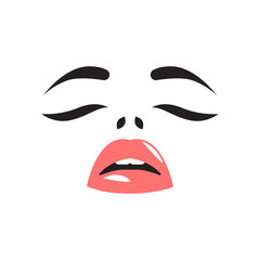 vector glamour sensual girl