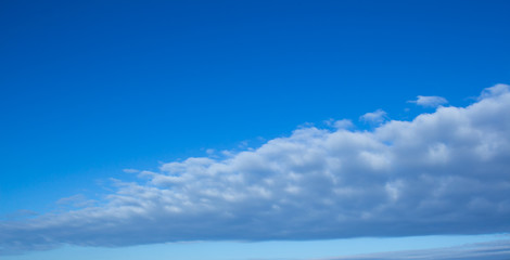 Beautiful clouds on a blue sky