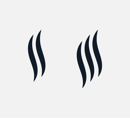 Smoke icon vector logo flat style