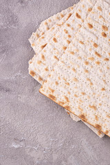 Traditional ritual Jewish bread matzah