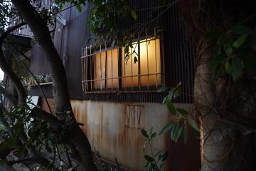 昔ながらのガレージ