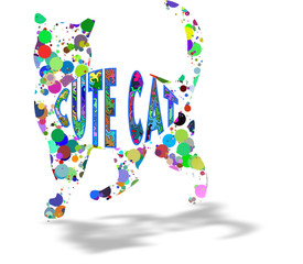 cute cat colors svg ready to be used in your professional compositions