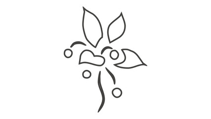 Flower icon,New flower tree,floral element for design