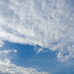 Obraz premium dramatic white cloud on blue sky, nature background