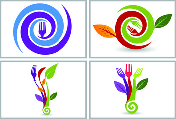 Eco food logos