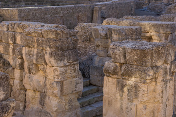Ruins of Ancient Roman Amphitheater in Lecce, Italy