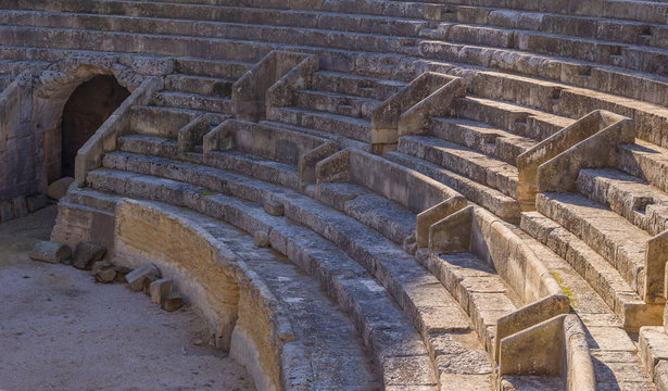 Ancient Roman Amphitheater in Lecce, Italy