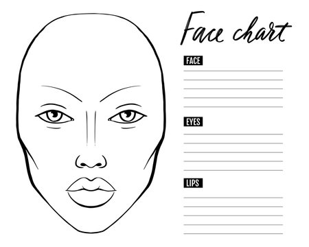 Makeup Face Charts Images Browse 4