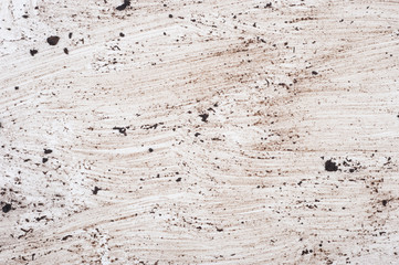 Smeared soil, dirt, on a white background