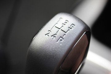 Stick shift lever in vehicle