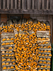 picture with firewood logs