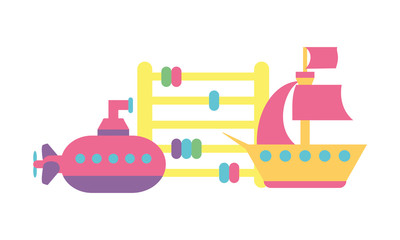 toys for small children, wooden and plastic toys