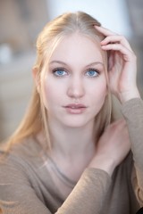 Fototapeta premium Portret kobiety typu Nordic