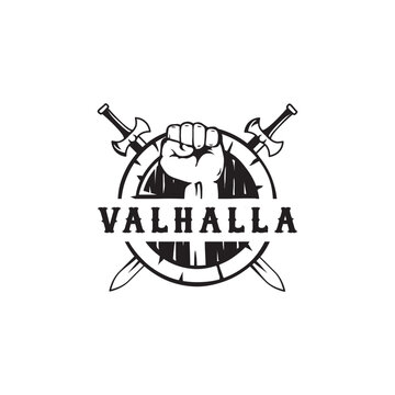 viking labels, emblems and logo