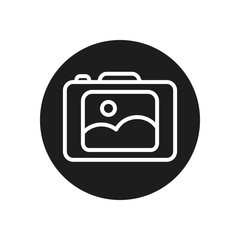 camera device line block style icon vector design