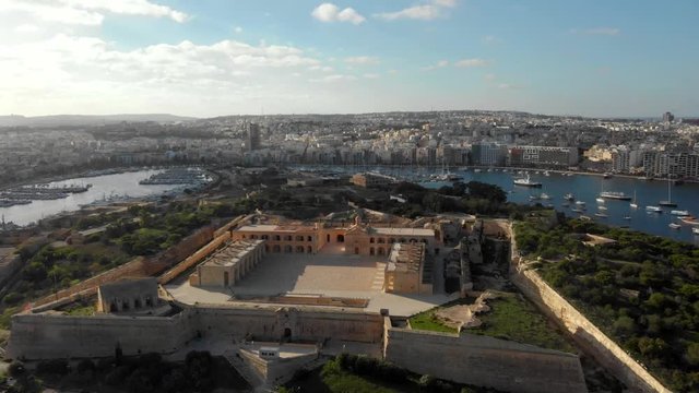 Old fort from a drone