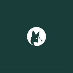 Dog Abstract logo Icon template design in Vector illustration 