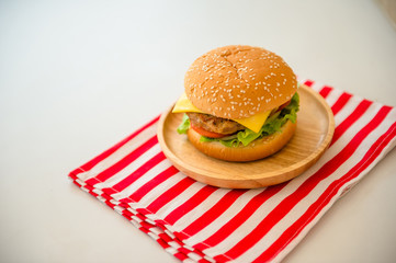 fast food hamburgers